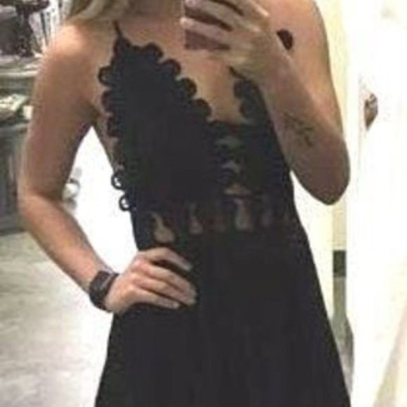 Black Mini Dress Summer Spring - Picture 4 of 4